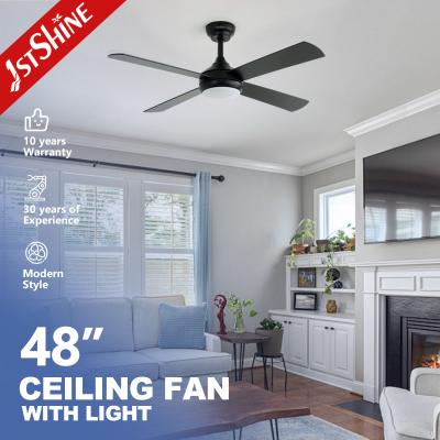 China Black Finish ODM Size 3 Color LED Dimmable Ceiling Fan with 110-240V/50Hz-60Hz Input for sale