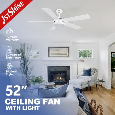 China 52 Inch Smart Home WiFi-Enabled  Ceiling Fan With Lights Silent DC Motor for sale