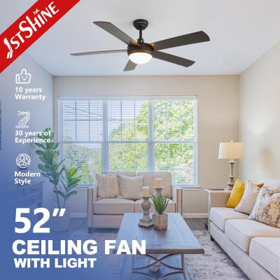 China 5 Blades Ceiling Fan With Light Ac Motor 3-Speed Remote Modern Led Ceiling Fan for sale