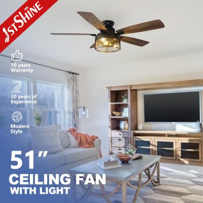 China 5 MDF Blades DC Motor Ceiling Fan For Indoor Commercial Farmhouse for sale