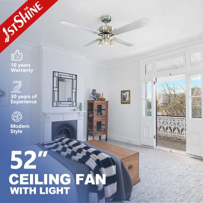 China Modern Living Room Lighting Smart Ceiling Fan with 3 Speed Choice and Remote Control for sale