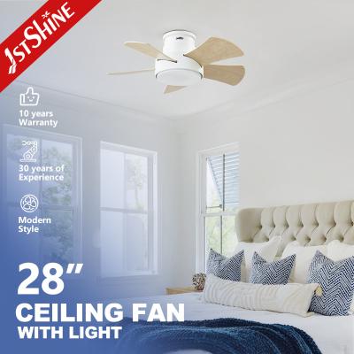 China Energy Saving 28 Inch LED Ceiling Fan for Low Ceilings Metal Body and Flush Design for sale