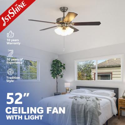 China 1stshine Reversible Blades Ceiling Fan with Light Kit and MDF Finish in LED Light Source for sale