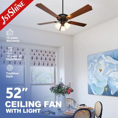 China CE Super Asia Italy Indoor Elegant Classic Antique 52 Inch Ceiling Fan with Light 1stshine for sale