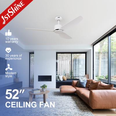 China White 3 ABS Blades Ceiling Fan With Smart Remote Control for sale