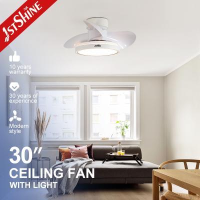 China 30 inch 110V 230V ABS Blades Ceiling Fan With Light 35W DC Motor for sale