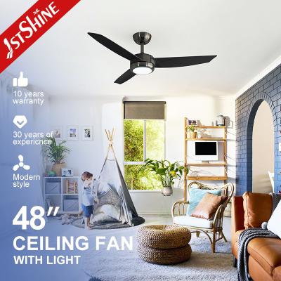 China Smart Control LED Ceiling Fan for Small Spaces in Home Office 48 Inches Bright Light for sale