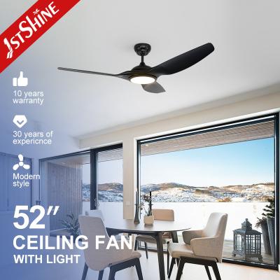 China 52 Inch/OEM Modern LED Ceiling Fan with Dimmable 3 Color Lighting and Remote Control for sale