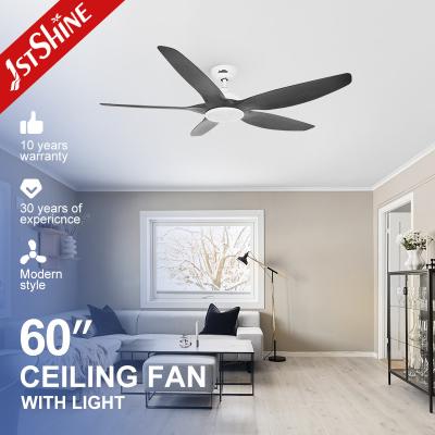 Chine Ventilateur de plafond LED de 52 pouces à lame en plastique avec contrôle APP de lumière LED à vendre