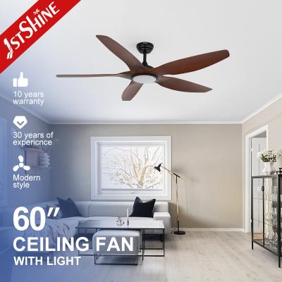 China living room Fancy 52 Inch LED Ceiling Fan ABS Blade Body LED Lamp Air Cooler for sale