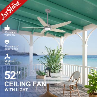 China Decorative Indoor LED Ceiling Fan 6 Speed Nordic Style 52 Inches for sale