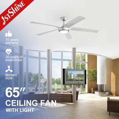 China Remote Control LED Ceiling Fan High Airflow 5 Blades 65 Inches 2- with Light and Remote for sale