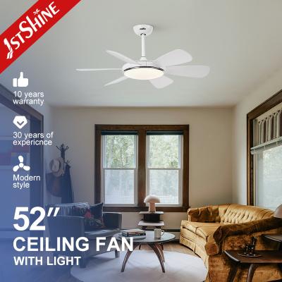 China 10- 1stshine Modern DC Remote 6 Blades LED Ceiling Fan with Light and Consumption for sale