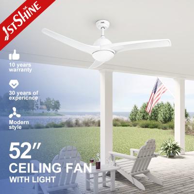 China 3000K Color Temperature Modern 3 Blade Ceiling Fan with AC 220V Motor and ABS Blades for sale