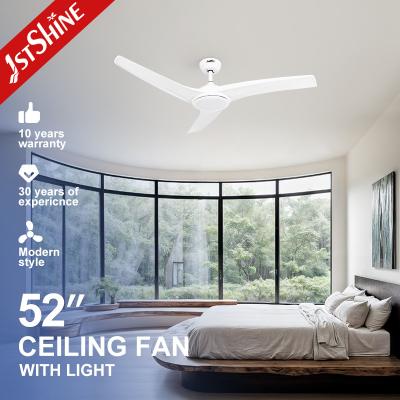 China Home Office 52 Inches Ceiling Fan with LED Decorative Lighting and Remote Control Switch for sale