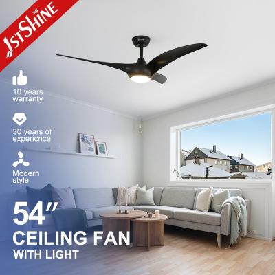 China Decorative Propeller Ceiling Fan With Light Black Abs Blade Dc Motor for sale