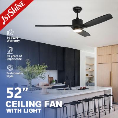 China Bedroom 6 Speed Remote Control Wooden Decorative Ceiling Fan With Led Light for sale