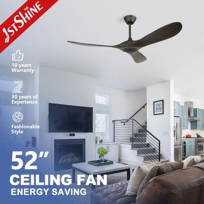 China Decor Dc Solid Blade 52 Inches Ceiling Fan With Remote Control for sale