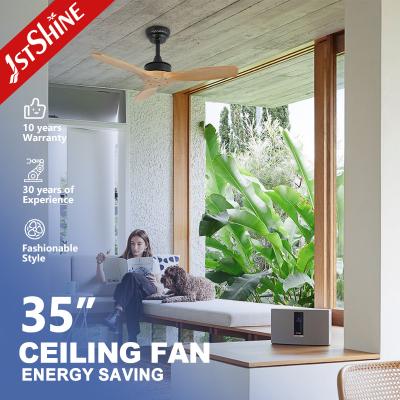 China 1stshine Natural Wood Blades Ceiling Fan Remote Control e Grande Vento para Grandes Espaços à venda