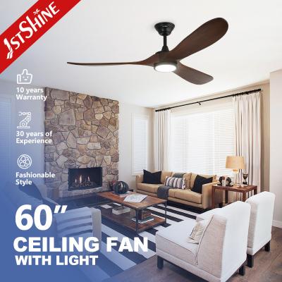 China OEM van Dimmable Ceiling Fan met houten messen en 3000k/4000k/6000k Kleurtemperatuur Te koop