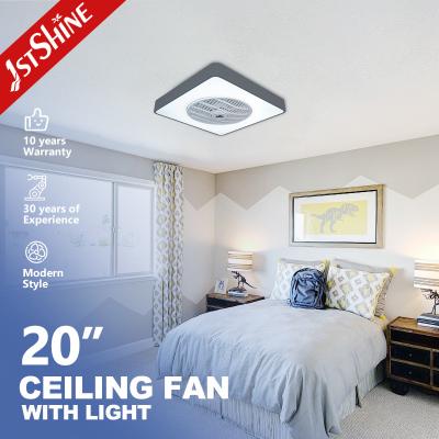 China 20in DC Silent Motor Bedroom Ceiling Fan With LED Light for sale