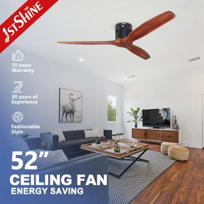 China 1stshine Solid Wood Ceiling Fan Light with Remote Control and Energy Saving Propeller for sale