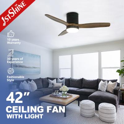 China Customized 42 inches Ceiling Fan with Light 1stshine Solid Wood Blades OEM for sale