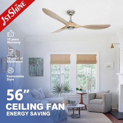 China ETL 3 Solid Wood Blades Ceiling Ventilation Fan With Remote Control for sale