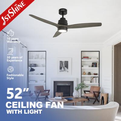 China 1stshine 52 Inch Indoor Ceiling Fan with Light and Remote Control 3 Solid Blades for sale