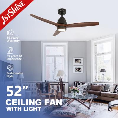 China LED Light 1stshine Ceiling Fan with 5 Speeds Remote Control and 3 Nature Wood Blades for sale