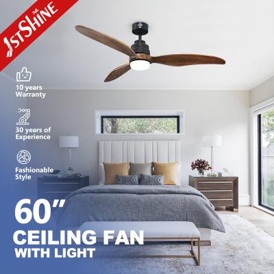 Cina Nuovo arrivo DC Motor 3 Solid Blades Decorative Led Ceiling Fan Con Luce in vendita