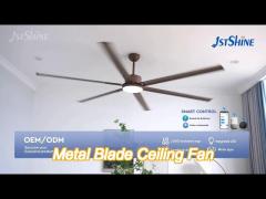 metal ceiling fan with aluminum blade dc motor high air volume
