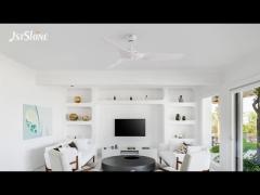 52 Inches Modern Ceiling Fan With ABS Blade High Speed Quiet