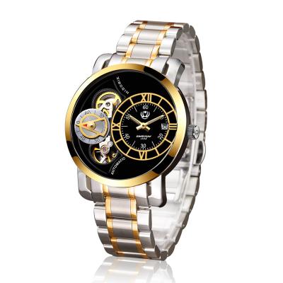 China Power Reserve Luxury Stainless Steel Waterproof Watch 10ATM Tourbillon Movement Men Automatic Mechanical Watches for sale