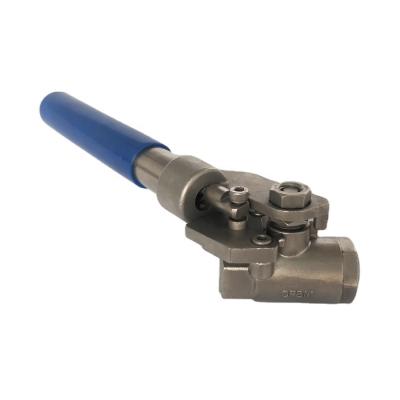 China General Deadman Ball Valve With Spring Return Handle For Self End 1/2