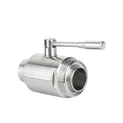 China SS304 General Sanitary SS316L Threaded Ball Valve Male Screw for sale