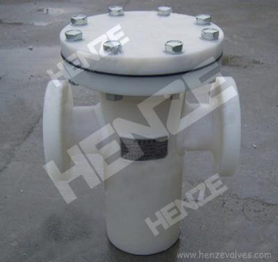 China General plastic UPVC, CPVC, PPH, PVDF, FRPP basket strainer for sale