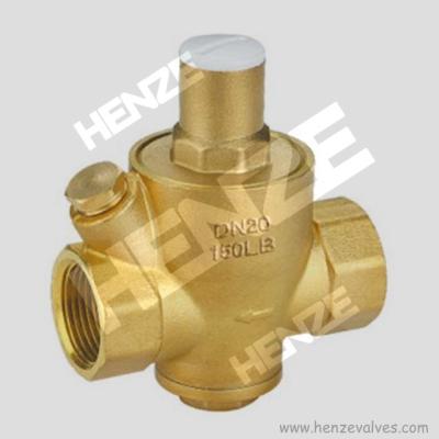 China General NPT Or BSP PRV CL/PN/WOG Threaded Copper Brass Pressure Reducing Valve With Gauge for sale