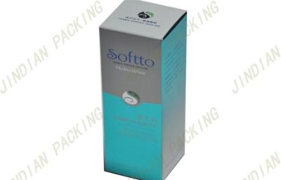 China Foldable Silver Custom Cardboard Packaging Boxes For Cosmetic Serum for sale