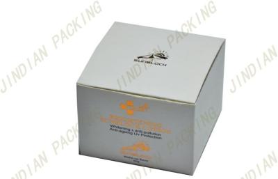 China Fancy Gift Cosmetic Packaging Boxes, White Eco-Friendly Coated Paper Box for sale