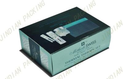 China Printed Gloss Coated Paper Foldable Cosmetic Packaging Boxes With Uv Logo for sale