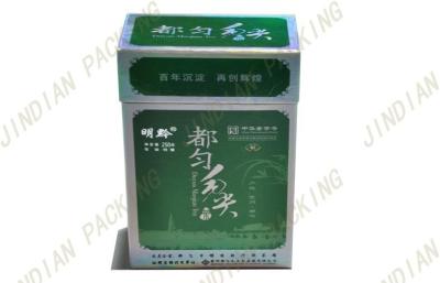 China Cajas de empaquetado del pequeño té de papel de encargo, caja del té de la cartulina de la hoja de oro para el regalo en venta