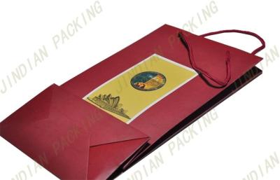 China Personalized Recycled Paper Shopping Bags For Food, Wine Packaging for sale