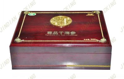 China Caja de empaquetado de la joyería de madera antigua, cajas de regalo de madera del Mdf con la pantalla de seda en venta