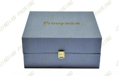 China Delicate Paper Cardboard Cosmetic Boxes For Health Care Food With Metal Lock for sale