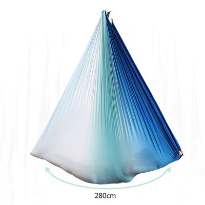 China Specification4m/5m/6m/7mNylon Universal Fitness Yoga Hammock Leisure Fitness Indoor Silk Hammock for sale