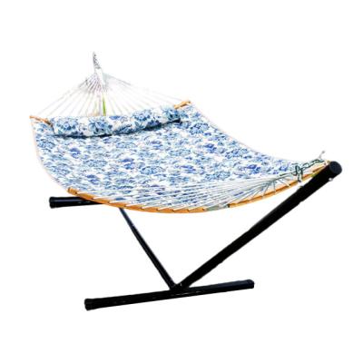 China Modern Hammock Indoor And Outdoor Folding Fixed Hammock With Blue And White Porcelain Support Hammock for sale