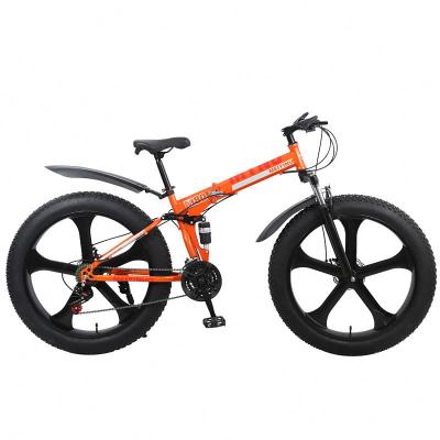 China Moutain Bike Factory 26 Inch 21/24/27 Inch Professional Double Speed ​​Disc Brake Folding Mountain Bike Bicycle for sale