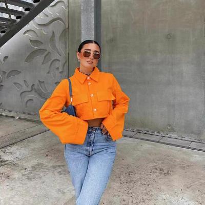 China New Collection QUICK DRY For Women's Casual Turn-Down Neck Long Sleeve Short Jacket Customized Women's Jackets for sale