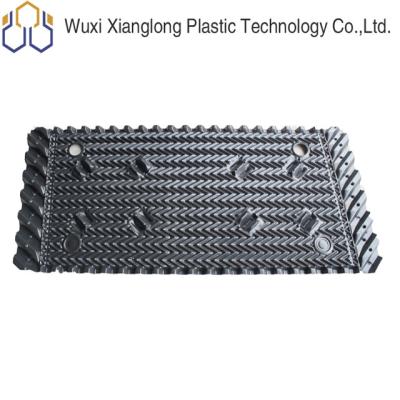 China Hot Water Distribution Cooling Tower Infill Material Cross Flow Media PVC Drift Eliminator for sale